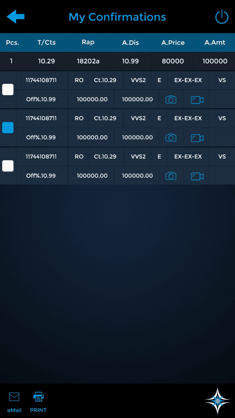 Bhavani Gems — My confirmations