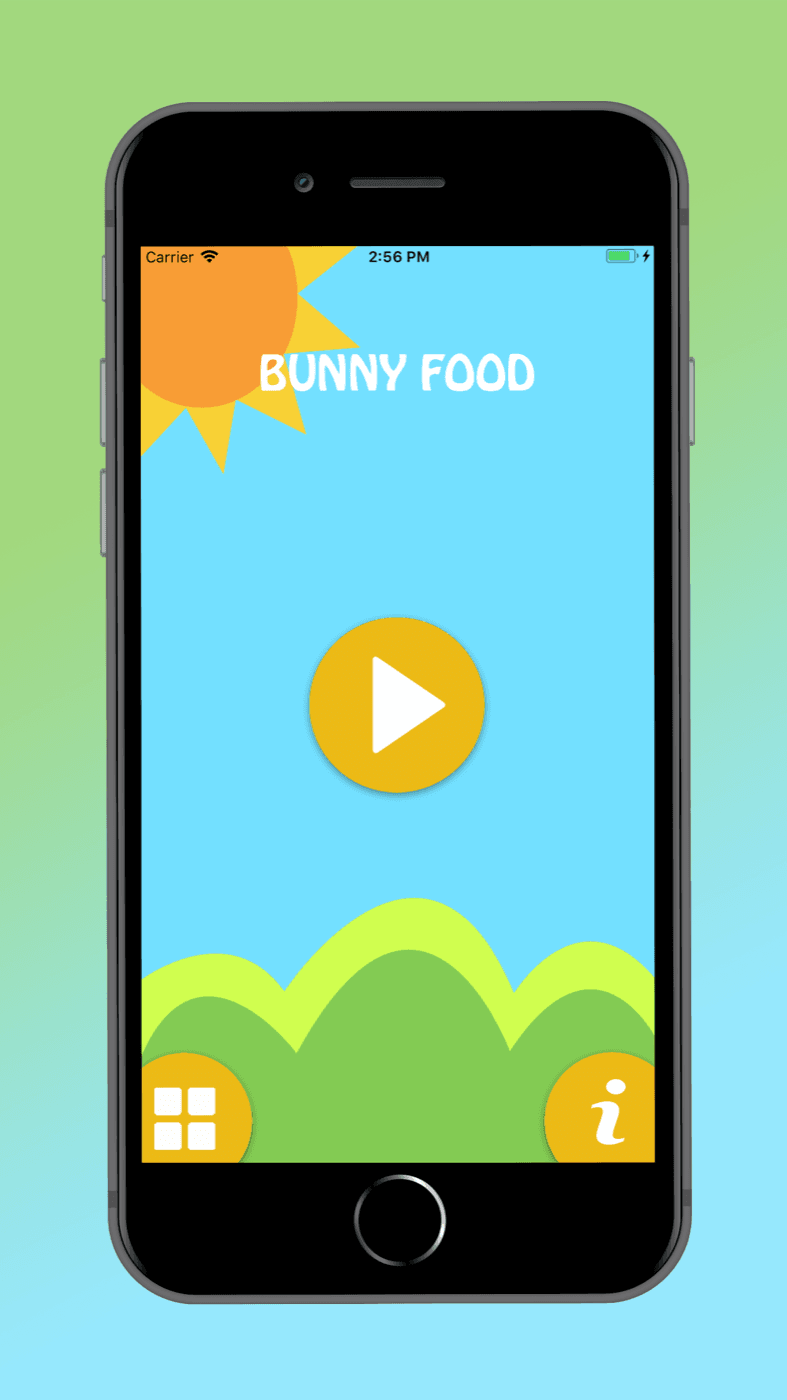 Bunny Food — Play screen