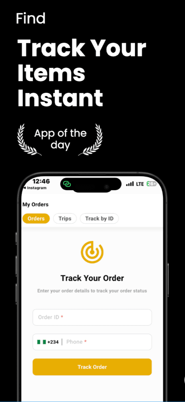 iDeliver — Track your order by ID, trips and orders
