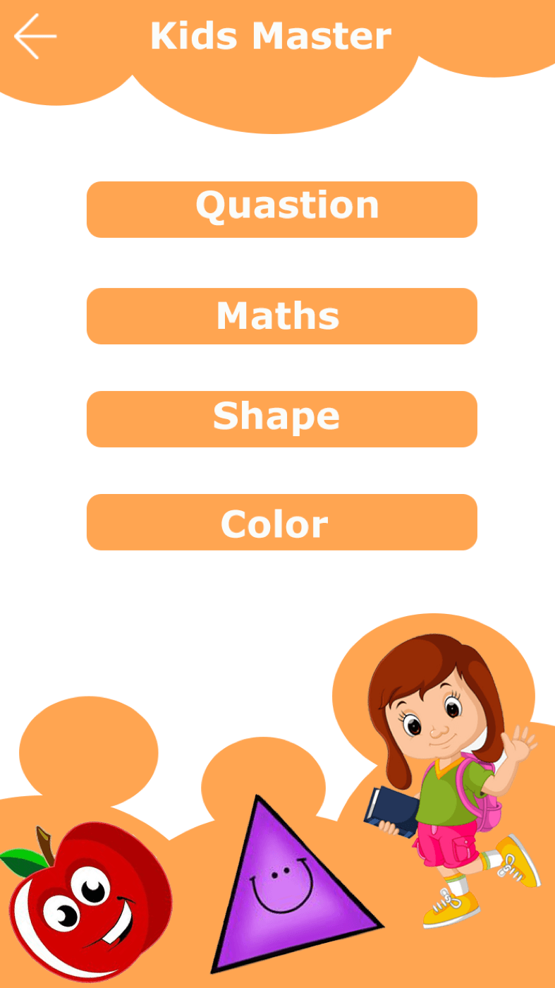 Kids Master — Categories: questions, maths, shapes, colours