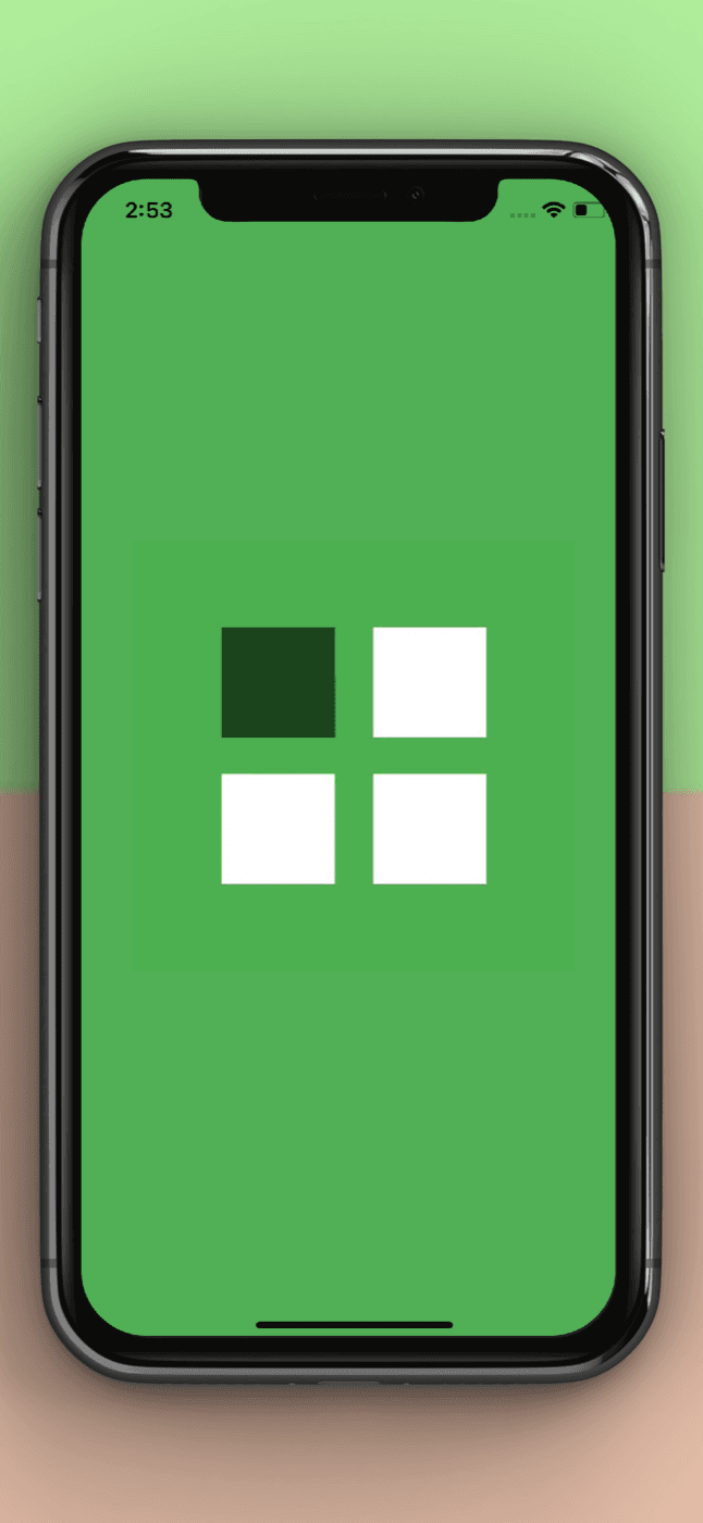 Color Cube — Level 1: 2×2 grid
