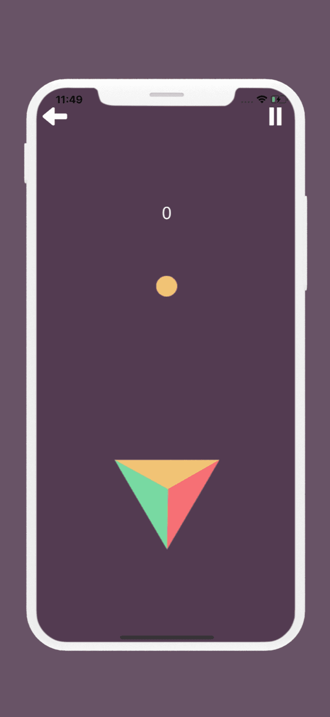 Three Dots! — Three-colour triangle