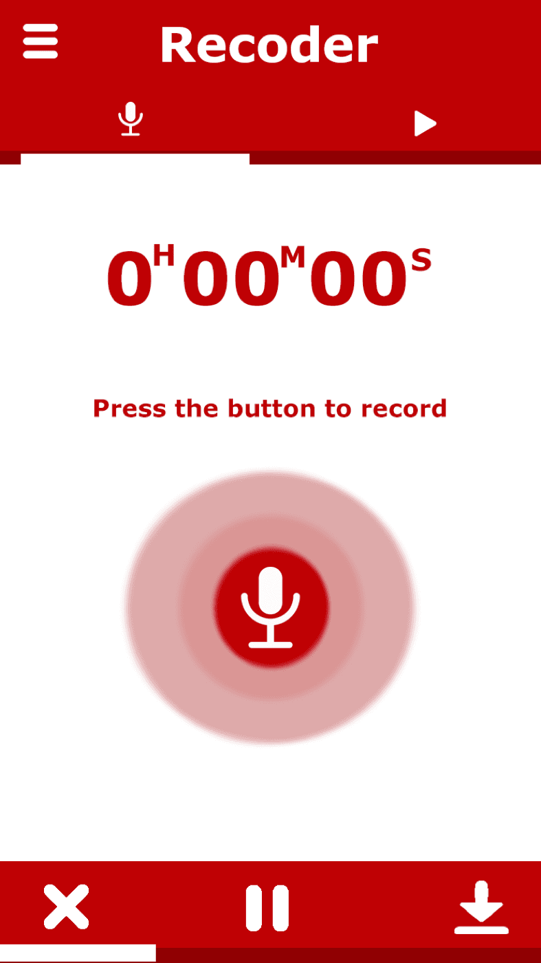 Recorder — Record with timer